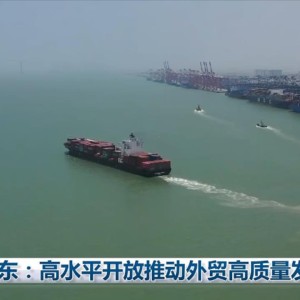 广东，在高水平开放中拓展发展新空间